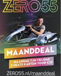 Maanddeal bij ZERO55: 2 heats karten voor maar €20