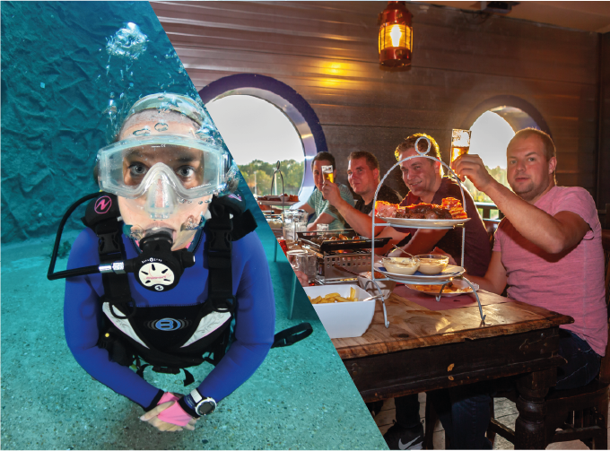 Go Planet Parc Duiken Grillen