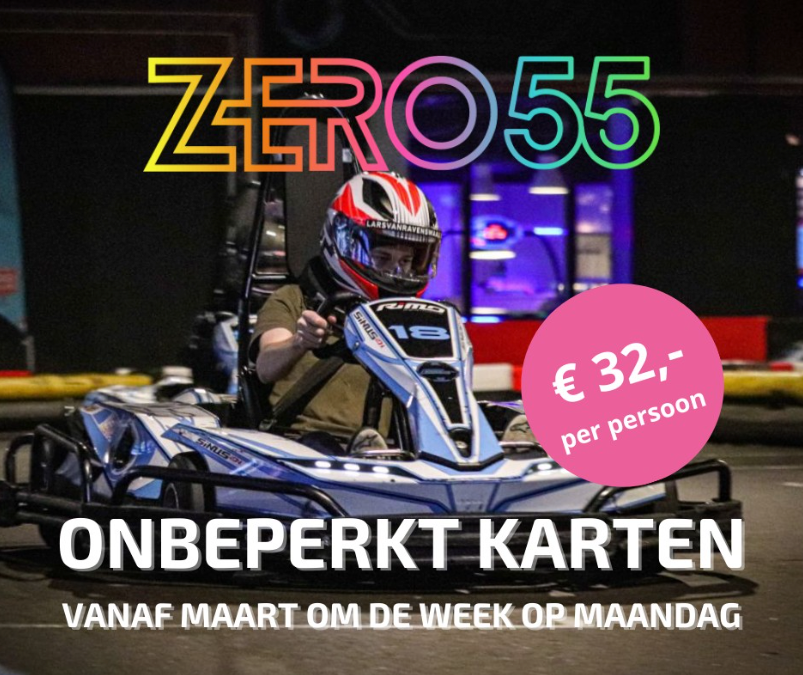 ONBEPERKT karten bij Zero55!
